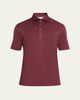 Brunello Cucinelli Men's Wool Blend Polo Shirt - 1
