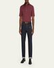 Brunello Cucinelli Men's Wool Blend Polo Shirt - 2