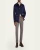 Brunello Cucinelli Men's Wool Leather-Trim Field Jacket - 2