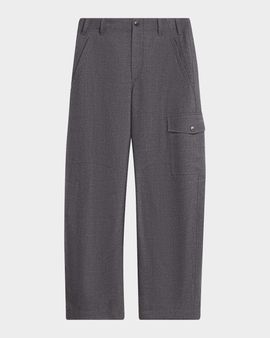 Brunello Cucinelli Mid-Rise Barrel-Leg Cargo Pants