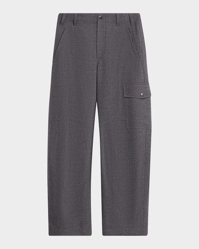 Brunello Cucinelli Mid-Rise Barrel-Leg Cargo Pants