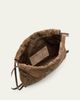 Brunello Cucinelli Mini Floral-Embroidered Suede Pouch Bag - 4