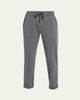 Brunello Cucinelli Monili-Trim Cotton Fleece Tapered-Leg Ankle Track Pants - 1