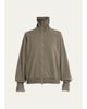 Brunello Cucinelli Monili Silk Cuffs Travel Zip-Up Jacket - 1
