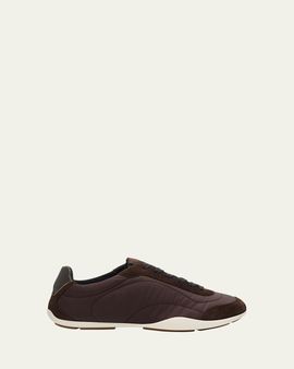 Brunello Cucinelli Nylon Suede Sneakers