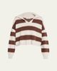 Brunello Cucinelli Paillette Striped Cashmere Sailor Sweater - 1