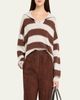 Brunello Cucinelli Paillette Striped Cashmere Sailor Sweater - 4