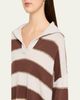 Brunello Cucinelli Paillette Striped Cashmere Sailor Sweater - 5