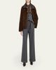 Brunello Cucinelli Pois-Lier Print Long-Sleeve Silk Blouse - 2