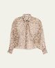 Brunello Cucinelli Printed Silk Chiffon Shirt - 1