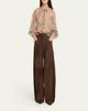 Brunello Cucinelli Printed Silk Chiffon Shirt - 2