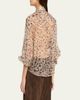 Brunello Cucinelli Printed Silk Chiffon Shirt - 3