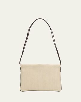 Brunello Cucinelli Raffia Net Pouch Shoulder Bag