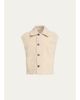 Brunello Cucinelli Reversible Suede & Lamb Shearling Vest - 1