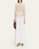 Brunello Cucinelli Sequin Striped Cotton Knit Zip-Up Cardigan - 2