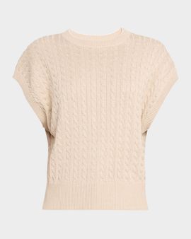 Brunello Cucinelli Shimmering Cable Knit Vest