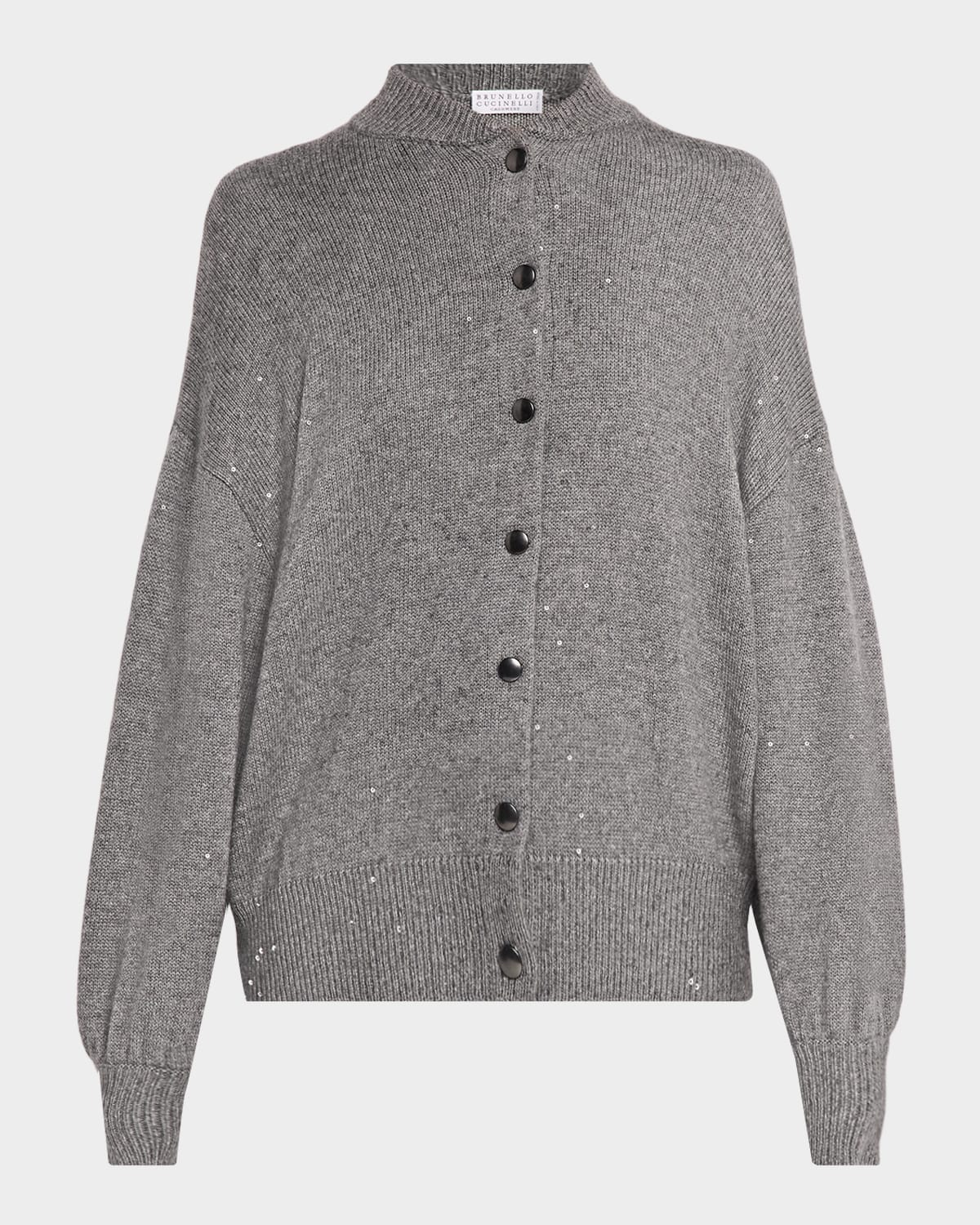 Brunello Cucinelli Shimmering Cashmere-Silk Cardigan