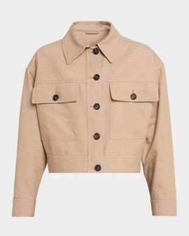 Brunello Cucinelli Shimmering Denim Jacket