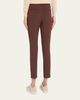 Brunello Cucinelli Silk Crepe Slim-Leg Ankle Pull-On Pants - 3