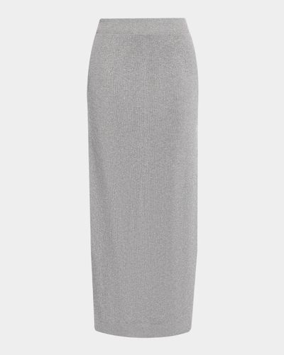 Brunello Cucinelli Sparkle Rib Knit Maxi Skirt