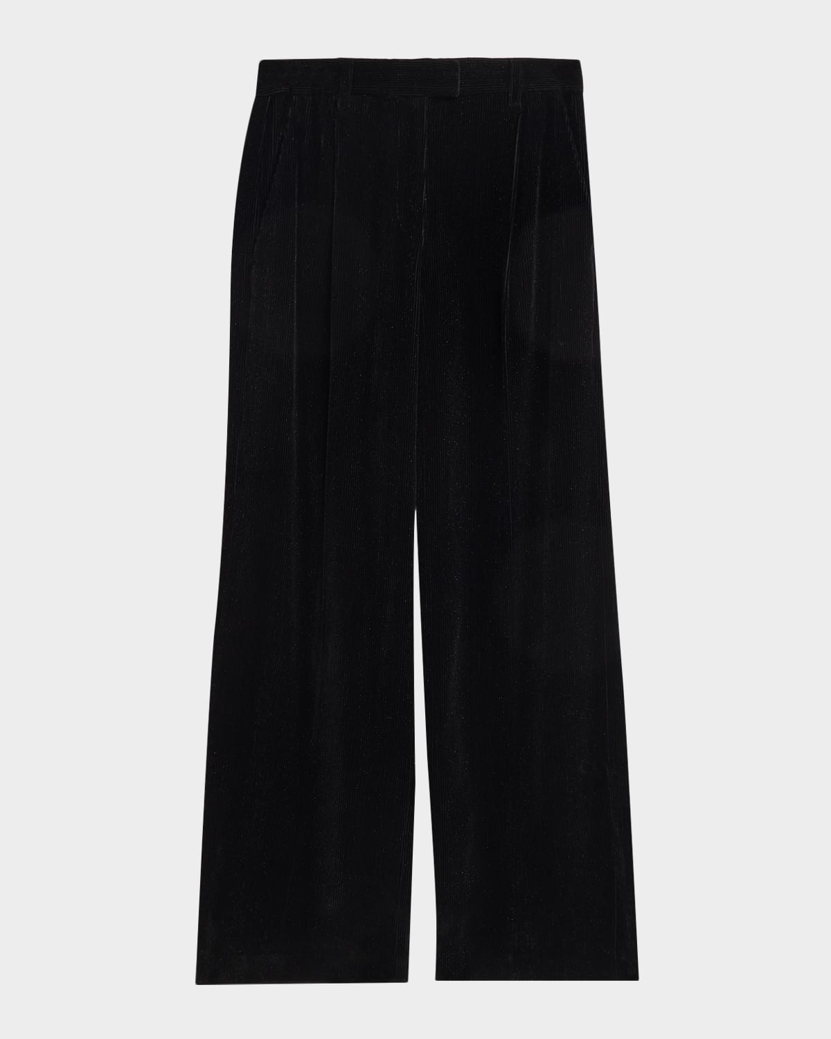 Brunello Cucinelli Sparkling Corduroy Wide-Leg Trousers