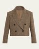 Brunello Cucinelli Sparkling Wool Herringbone Blazer - 1