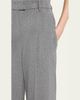 Brunello Cucinelli Sparkling Wool Herringbone Trousers - 5