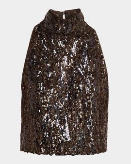 Brunello Cucinelli Stardust Braiding Embroidered Halter Top