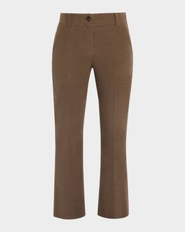Brunello Cucinelli Stretch Moleskin Flare Pants
