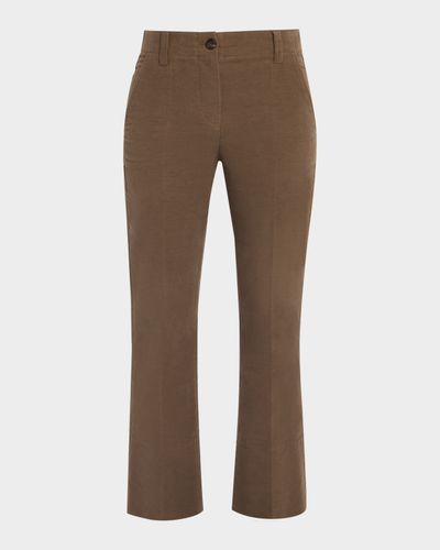 Brunello Cucinelli Stretch Moleskin Flare Pants