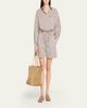Brunello Cucinelli Striped Crispy Cotton-Silk Pajama Shorts - 3