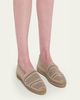 Brunello Cucinelli Suede Eyelet Espadrille Flats - 2