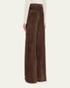 Brunello Cucinelli Suede Relaxed Wide-Leg Pants - 3
