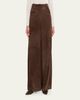 Brunello Cucinelli Suede Relaxed Wide-Leg Pants - 4