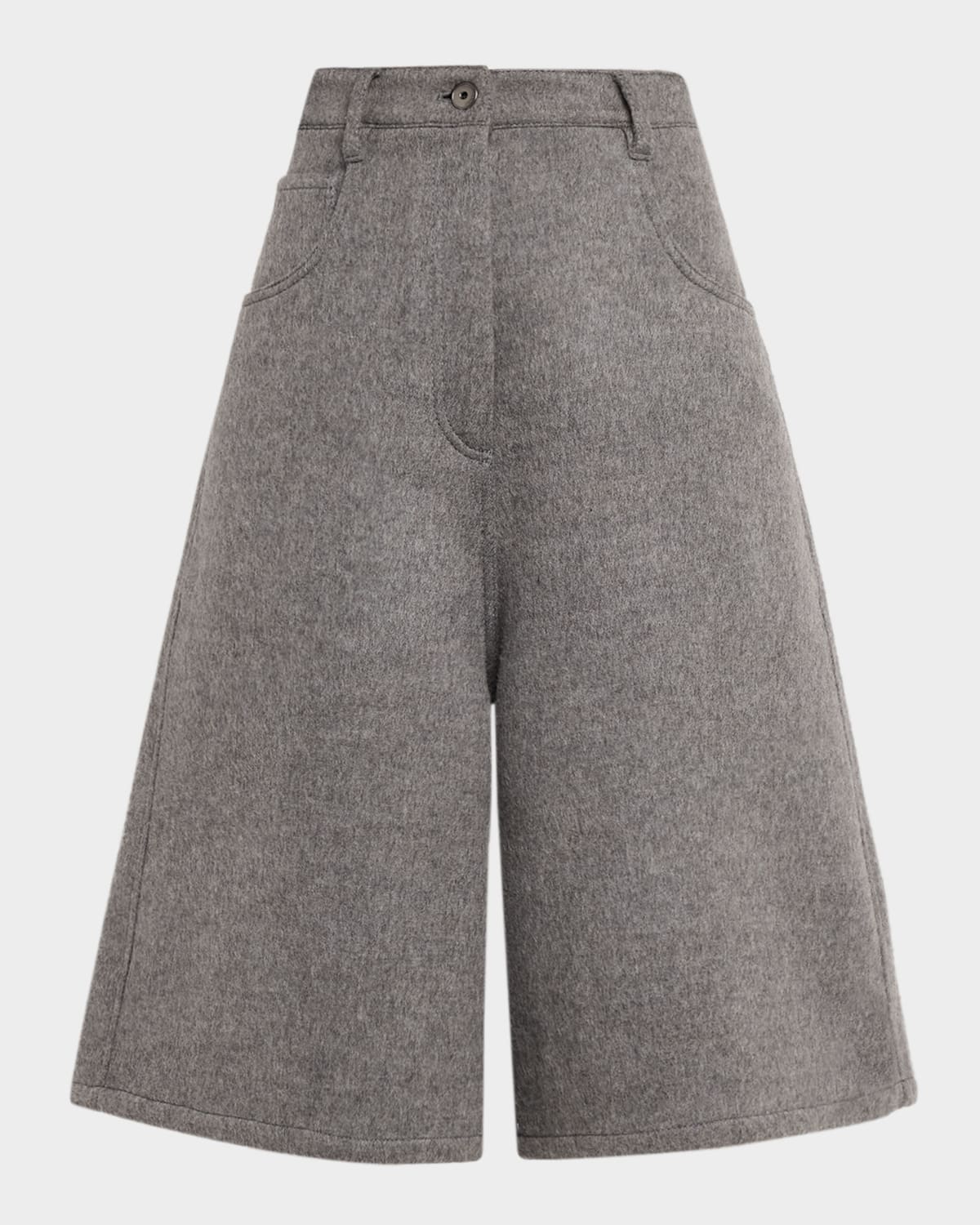 Brunello Cucinelli Virgin Wool Bermuda Shorts