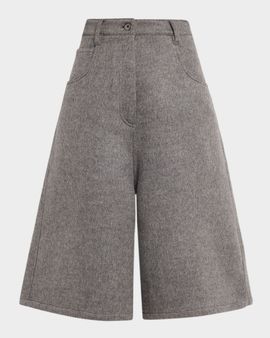 Brunello Cucinelli Virgin Wool Bermuda Shorts
