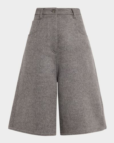 Brunello Cucinelli Virgin Wool Bermuda Shorts