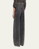 Brunello Cucinelli Wide-Leg Denim Trousers - 3