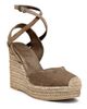 Brunello Cucinelli Women's 80MM Suede Ankle Wrap Espadrilles - 2