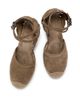 Brunello Cucinelli Women's 80MM Suede Ankle Wrap Espadrilles - 4