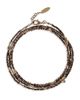 Brunello Cucinelli Women's Brown Hematite Sterling Silver Wrap Bracelet - 1