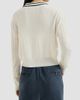 Brunello Cucinelli Women's Cashmere Cable Knit Polo Shirt with Logo - 3