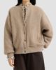 Brunello Cucinelli Women's Cashmere English Rib Knit Bomber Jacket with Thermore Padding - 2