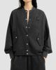 Brunello Cucinelli Women's Cashmere Interlock Bomber-Style Sweatshirt with Logo - 3