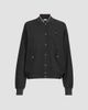 Brunello Cucinelli Women's Cashmere Interlock Bomber-Style Sweatshirt with Logo - 7