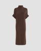 Brunello Cucinelli Women's Cashmere Rib Knit Mock Neck Dress - 7