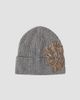 Brunello Cucinelli Women's Cashmere Ribbed Beanie with Whispering Bloom Embroidery - 4