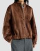 Brunello Cucinelli Women's Cashmere Shearling Bomber Jacket with Monili - 2
