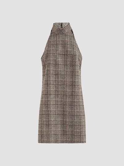 Brunello Cucinelli Women's Checked Alpaca and Wool Dress