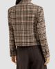 Brunello Cucinelli Women's Comfort Checked Wool and Alpaca Blazer with Monili - 3